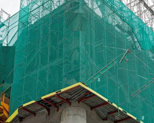 Construction Safety Net Installation